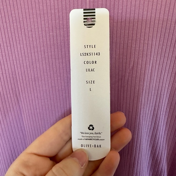 NWT Olive + Oak Lilac MIDI Dress with side cutout SIZE L - Picture 6 of 7